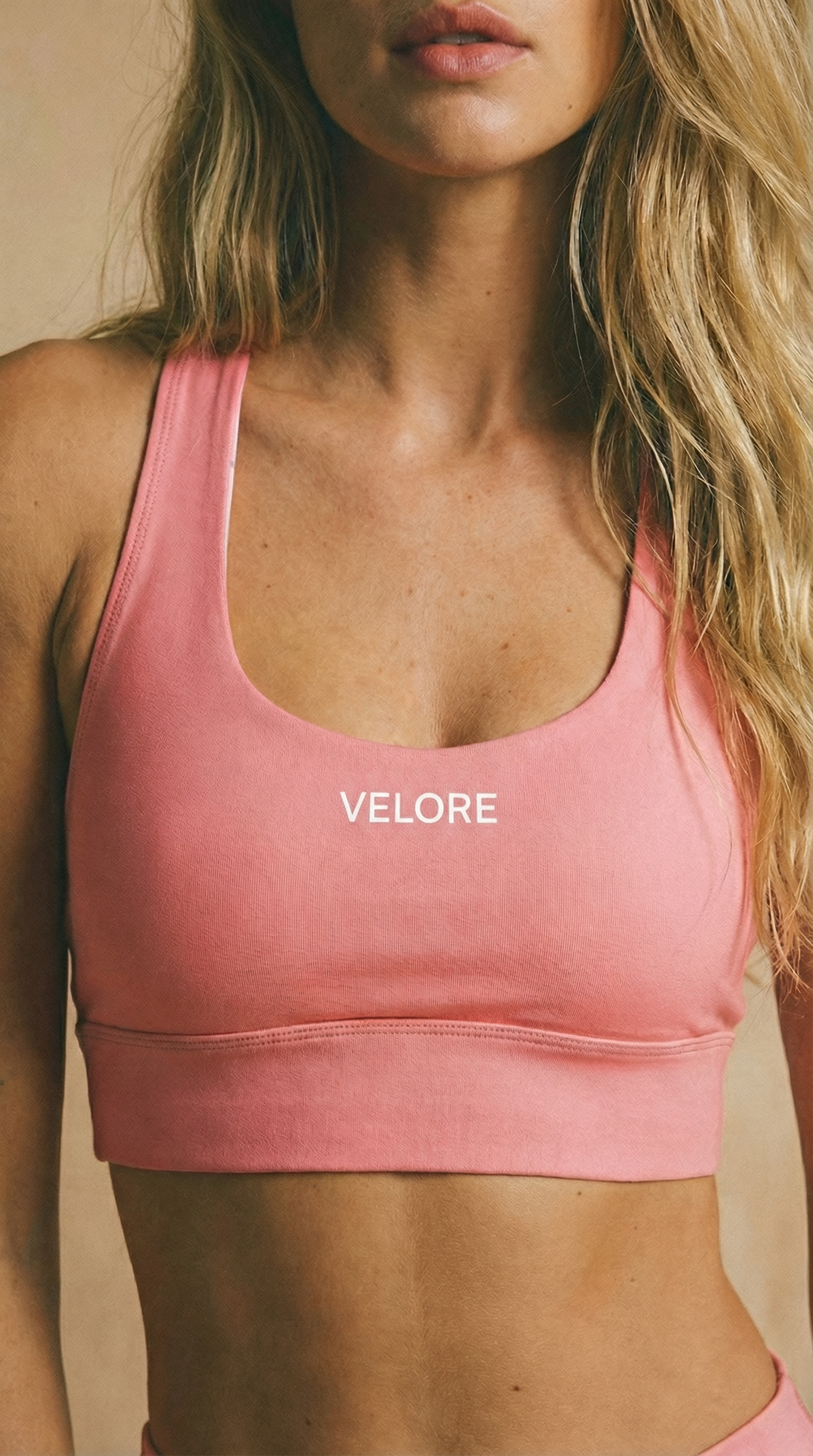 Velore Pilates Pink Longline Bra